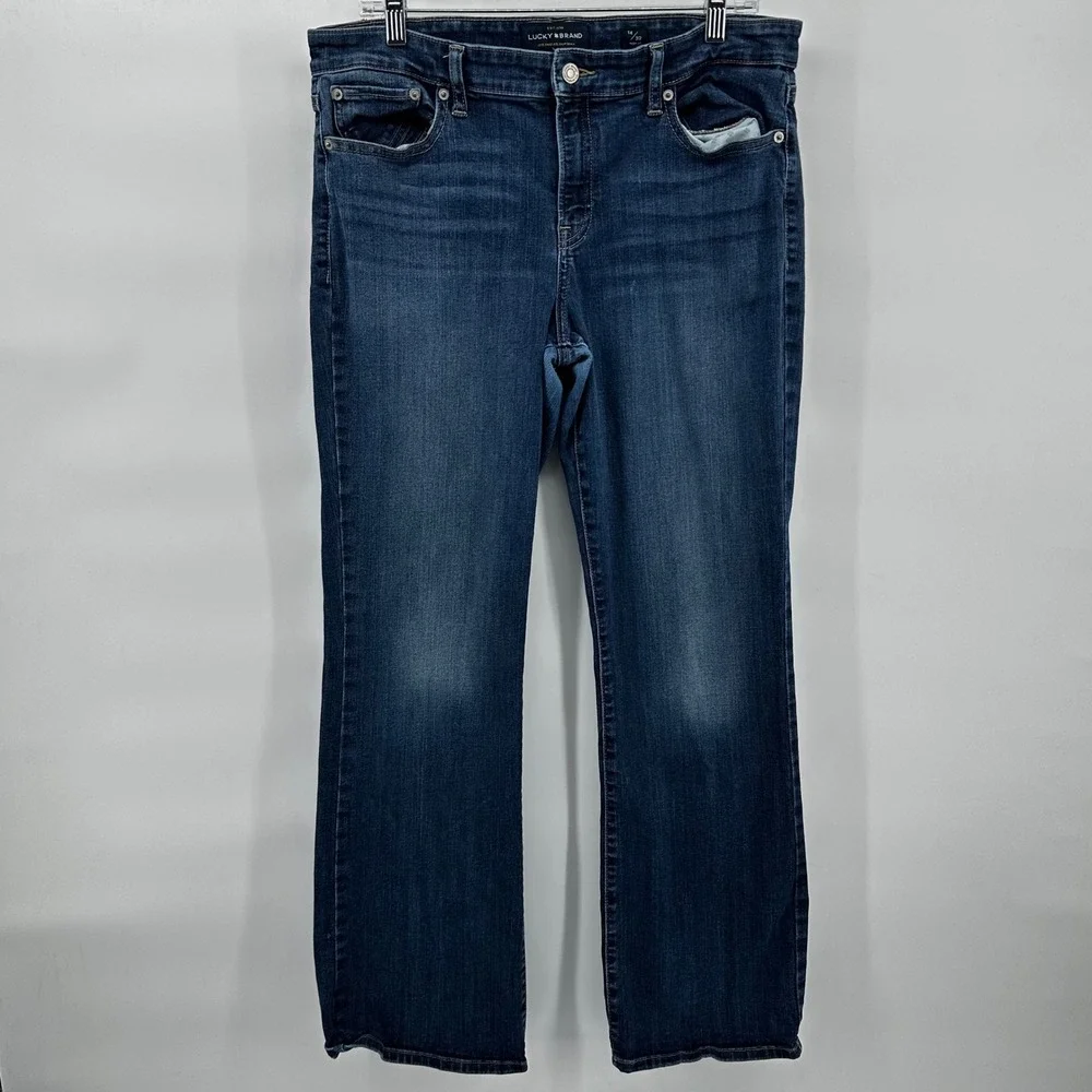 Lucky Brand Sweet Boot Jeans Womens 14/32 Regular Wash Denim Blue‎